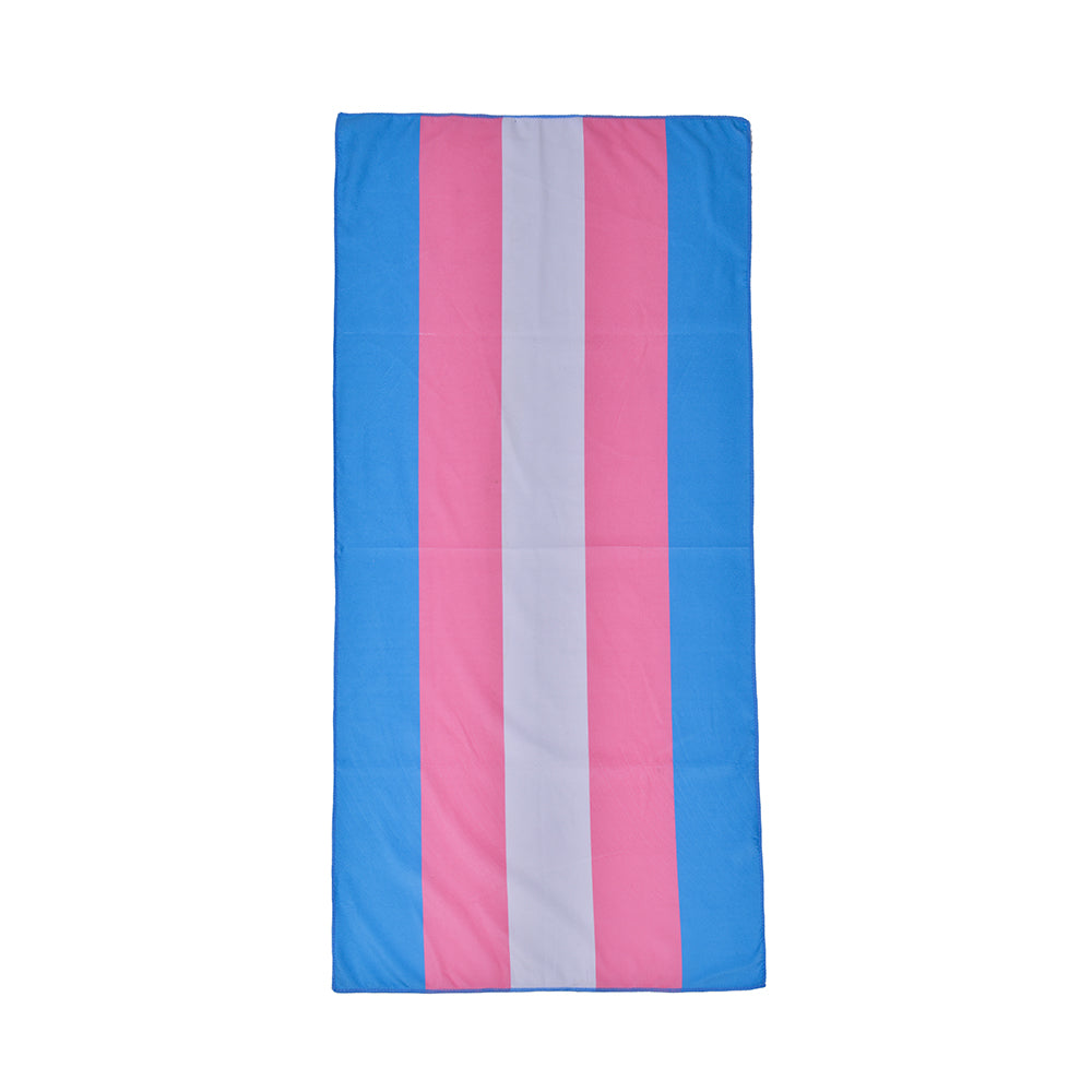 Transgender Pride Microfiber Beach Towel.