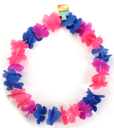 Bisexual Pride Hawaiian Lei. Perfect Gay Pride Festival Accessories.
