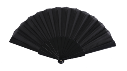 Black Handheld Fan Ideal For Those Hot Summer Gay Pride Festivals.