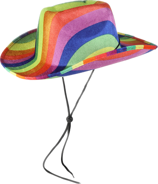 Gay Pride Rainbow Cowboy Hat Ideal for Gay Pride Festivals
