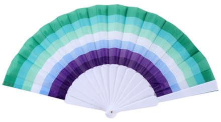MLM Pride Hand Held Fan.  Gay Pride Festival Essentials.
