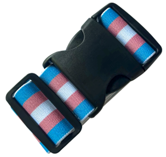 Transgender Pride Luggage Strap.  Gay Pride Accessories..