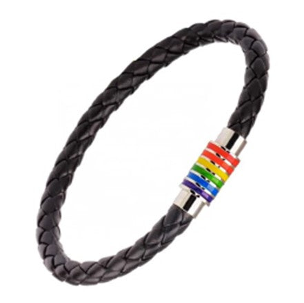 Magnetic Gay Pride Bracelet.  LGBTQ+ Accessories and Bracelets.