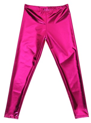 Mens Pink Shiny Leggings - M