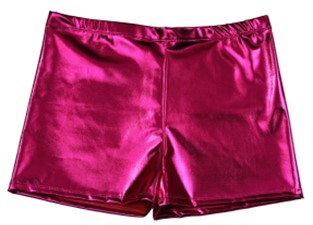 Mens Pink Shiny Shorts - M