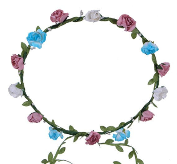 Transgender Pride Flower Headband LGBTQ Flower Crown