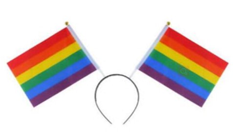 Gay Pride Flag Head Boppers Novelty Gay Pride Festival Headband.