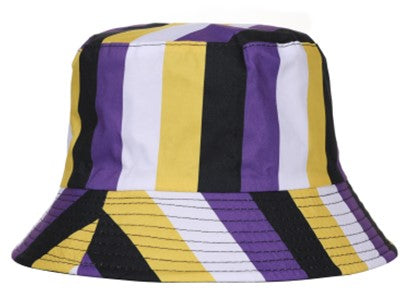 Nonbinary Pride Bucket Hat LGBTQ Sun Hats