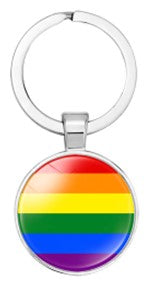 Rainbow Gay Pride Key Ring.  LGBTQ+ Accessories.