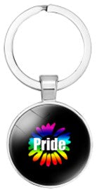Black Gay Pride Key Ring.  LGBTQ+ Accessories and Keyrings.