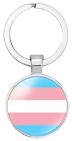 Transgender Pride Key Ring.  LGBTQ+ Accessories and Keyrings.