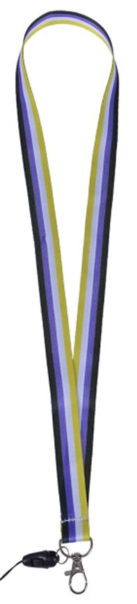 Non Binary Pride Lanyard.  Gay Pride Lanyard LGBTQ+ Lanyards