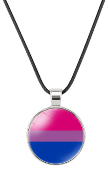 BiSexual Pride Necklace.  LGBTQ+ Gay Pride Accessories.