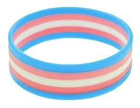 Transgender Silicone Bracelet.  Gay Pride Wristbands.  LGBTQ Accessories.