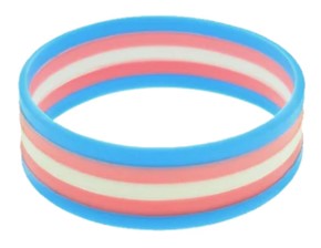 Transgender Silicone Bracelet.  Gay Pride Wristbands.  LGBTQ Accessories.