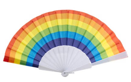 Rainbow Pride Hand Held Fan LGBTQ+ Fans