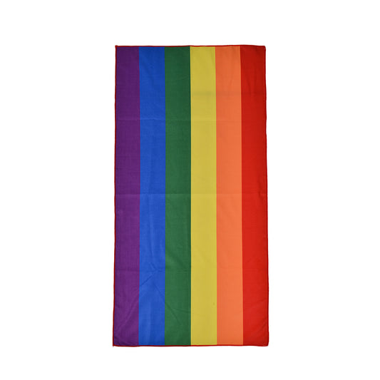 Rainbow Gay Pride Microfiber Beach Towel.  Gay Pride Beach Towels.