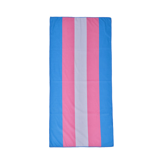 Transgender Pride Microfiber Beach Towel.