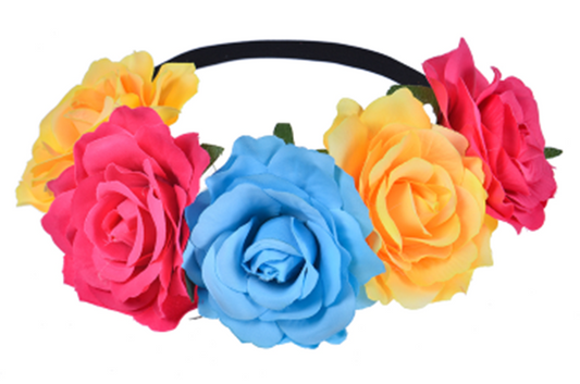 Pansexual Pride Flower Crown LGBTQ+ Flower Headbands.