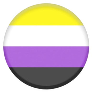NonBinary Pride Pin Badge 2.5cm LGBTQ+ Badges and Accessories.