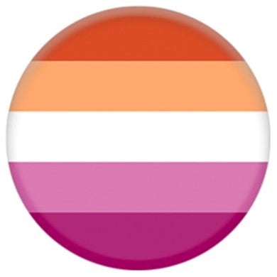 Lesbian Pride Pin Badge Round 2.5cm Gay Pride LGBTQ+ Badges