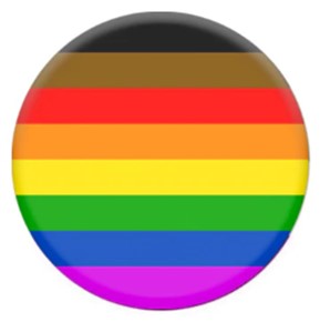 Philadelphia Gay Pride Pin Badge 2.5cm Gay Pride LGBTQ+ Accessories.