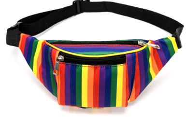 Gay Pride Rainbow Stripe Bum Bag, Gay Pride Accessories.