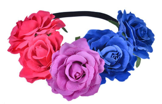 Bisexual Pride Flower Garland Gay Pride Flower Headbands
