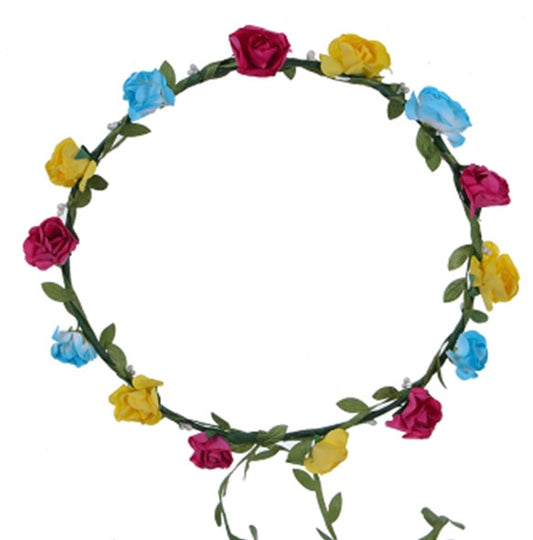 Pansexual Pride Flower headband LGBTQ Flower Crown