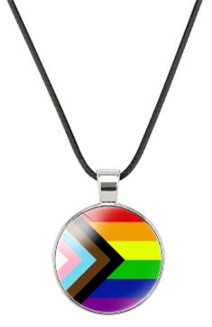 Progressive Pride Necklace.  LGBTQ+ Accessories