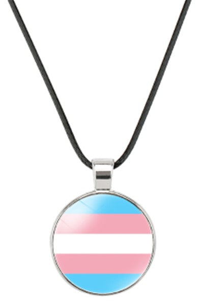 Transgender Pride Necklace.  Gay Pride Accessories.