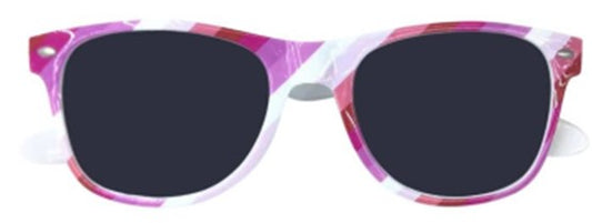 Lesbian Gay Pride Striped Wayfarer Sunglasses.  LGBTQ Sunglasses.