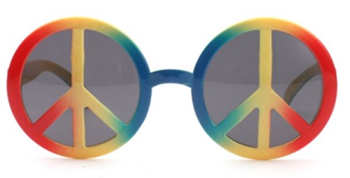 CND Shaped Rainbow Gay Pride Sunglasses.  LGBTQ+ Rainbow CND Sunglasses