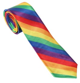 Rainbow Gay Pride Striped Tie LGBTQ+ Neckties
