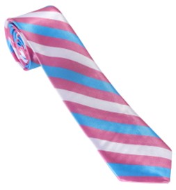 Trans Gender Stripe Tie  LGBTQ+ Gay Pride Neckties